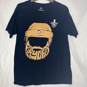 Stanley Cup NHL Penguin play off 2016 short sleeve t-shirt Black size M Fanatics